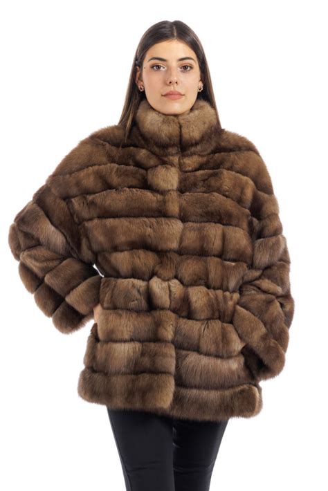 fur jacket giacchina pelliccia donna versace